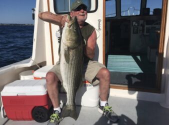 striped bass fishing trip in Newport RI